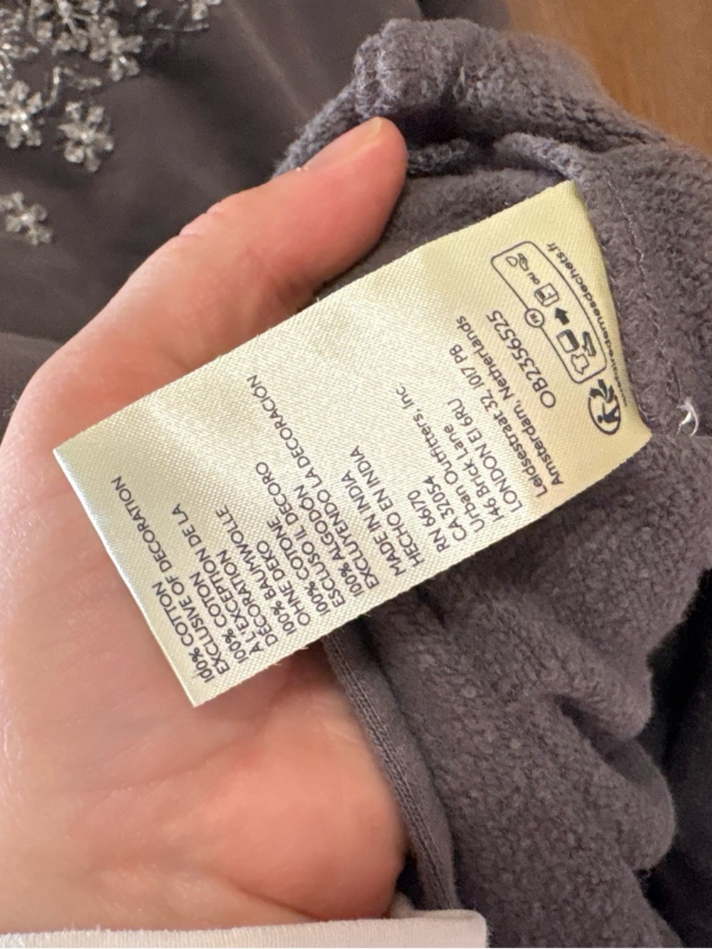 Free People Washed Charcoal Floral Yoke Pullover - Picture 10 of 10